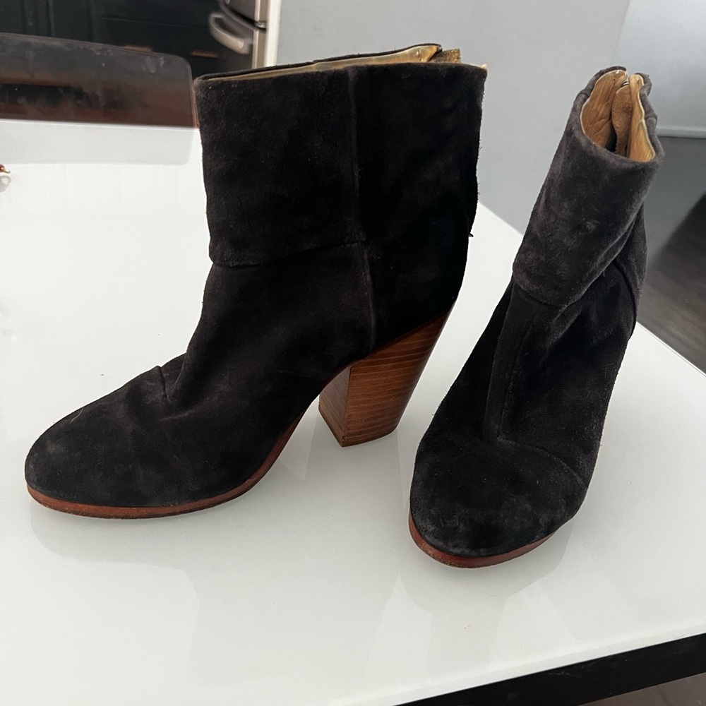 Rag and Bone Grey Suede Newbury Boots